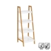 Bathroom Shelves White Natural 35 x 34 x 98 cm