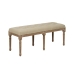 Banqueta Bege Madeira da borracha 122 x 41 x 46 cm