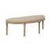 Banqueta Bege Madeira da borracha 125 x 45 x 48 cm