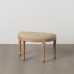 Hocker Beige Kautschukholz 70 x 36 x 48 cm