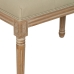 Banqueta Beige Madera de caucho 65 x 41 x 48 cm