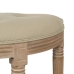 Hocker Beige Kautschukholz 70 x 36 x 48 cm