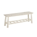 Banquette Blanc bois de teck 120 x 30 x 45 cm