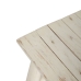 Banquette Blanc bois de teck 120 x 30 x 45 cm