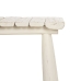 Banquette Blanc bois de teck 120 x 30 x 45 cm