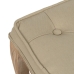 Hocker Beige Kautschukholz 50 x 47 x 36 cm