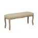 Banqueta Bege Madeira da borracha 110 x 47 x 36 cm