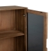 Cupboard BURNIE Black Natural Crystal Mango wood 107 x 40,5 x 142 cm