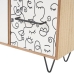 Doos-Juwelenkistje ONE LINE Wit Zwart Natuurlijk Hout MDF 40 x 12 x 20 cm