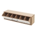 Smykkeskrin ONE LINE Hvid Sort Natur Træ MDF 39 x 10 x 11 cm