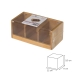 Box for Infusions Transparant Natuurlijk Bamboe 22 x 11 x 9,5 cm