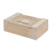 Boks for Infusjoner Hvit Naturell Tre MDF 24 x 16 x 7,5 cm