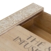 Boks for Infusjoner Hvit Naturell Tre MDF 24 x 16 x 7,5 cm