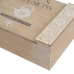 Boks for Infusjoner Hvit Naturell Tre MDF 24 x 16 x 7,5 cm