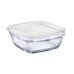 Lancheira Freshbox Transparente Quadrado Com tampa (20 x 20 x 8 cm) (20 cm)