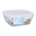 Cutie pentru Prânz Freshbox Transparent Pătrat Cu Capac (17 cm) (17 x 17 x 6 cm) (17 cm)