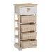 Chest of drawers SWEET HEART Cream Natural 40 x 29 x 90 cm