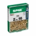 Box of screws SPAX Wood screw Flat head (2,5 x 16 mm)