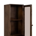 Stand Espositore Marrone Cristallo Legno di mango 40 x 40 x 180 cm