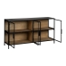 Stand Espositore Nero Naturale 150 x 38 x 80 cm