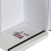 Libreta DKD Home Decor Blanco Negro Rojo (2 pcs) (10.5 x 1.5 x 14.5 cm)