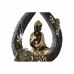 Dekoratív Figura DKD Home Decor Ezüst színű Aranysàrga Fém Buddha Réz Gyanta (19 x 7,7 x 35 cm) (2 egység)