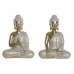 Deko-Figur DKD Home Decor FZ-93784 Gold Buddha Harz Orientalisch Decapé (22 x 12 x 30 cm) (2 Stück)