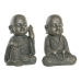 Figură Decorativă DKD Home Decor Fibră de Sticlă Călugăr (2 pcs) (27 x 27 x 40 cm)