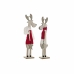 Ornament de Crăciun DKD Home Decor Poliester Lemn (2 pcs) (9 x 6 x 39 cm)