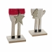 Adorno Navideño DKD Home Decor Poliéster Madera (2 pcs) (9 x 6 x 39 cm)