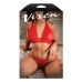 Conjunto de Lingerie Fantasy Lingerie Vermelho (Tamanho único)