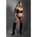 Compleu de lenjerie Fantasy Lingerie Negru (Queen size)