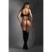 Conjunto de Lencería Fantasy Lingerie Negro (L/XL)