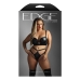 Compleu de lenjerie Fantasy Lingerie Negru (Queen size)