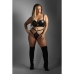 Compleu de lenjerie Fantasy Lingerie Negru (Queen size)