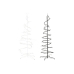 Christmas Tree DKD Home Decor White Black Metal 70 x 70 x 190 cm (2 Units)