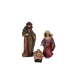 Ensemble de Figurines Romimex Multicouleur Résine Naissance/Crèche 3 Pièces