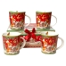 Lot de tasses avec soucoupes Romimex