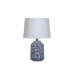 Bureaulamp Romimex Blauw Wit Keramisch 28 x 44 x 28 cm