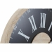 Reloj de Pared DKD Home Decor Negro MDF Blanco (60 x 4,5 x 60 cm)