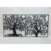 Décoration murale DKD Home Decor Arbre Métal (98 x 1 x 98 cm) (2 Unités)