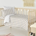 Cot Bedding Set HappyFriday BASIC KIDS Beige Baby Crib