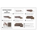 Sofa cover Hosteline CAMERON Beige