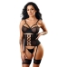 Apatiniai komplektai Fantasy Lingerie Juoda (S/M)