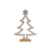 Kerstboom Silhouet 4,6 x 39 x 27 cm Zilverkleurig Metaal Hout