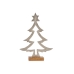 Albero di Natale Sagoma 5 x 29 x 20,5 cm Argentato Legno