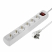 Schuko 6 Way Multi-socket Adapter Hama White 1,4 m