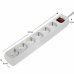 Schuko 6 Way Multi-socket Adapter Hama White 1,4 m