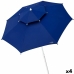 Parasol przeciwsłoneczny Aktive Sinine Metall Klaaskiud 280 x 260 x 280 cm (4 Ühikut)