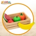 Conjunto de Alimentos de Brincar Woomax 12 Peças (4 Unidades)